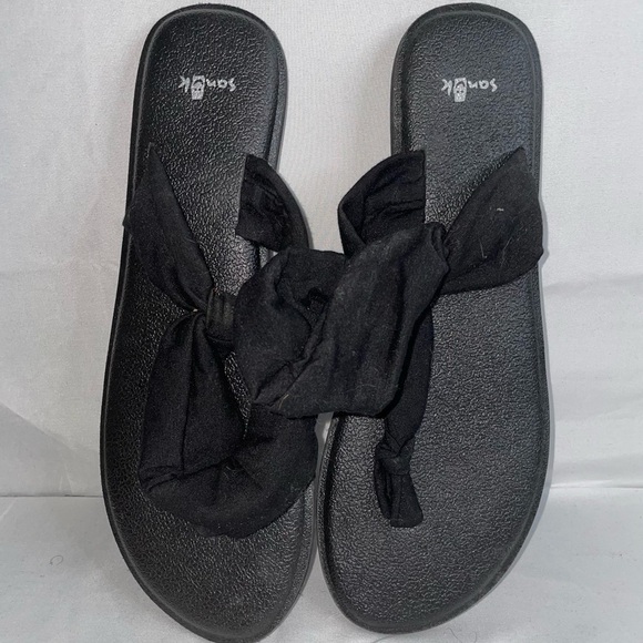 Sanuk Sandals Yoga Sling Back 2 Ella Yoga Mat Stretch Knit Fabric Slip on Shoes - Picture 3 of 5